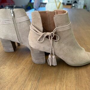Elegant Taupe Ankle Booties